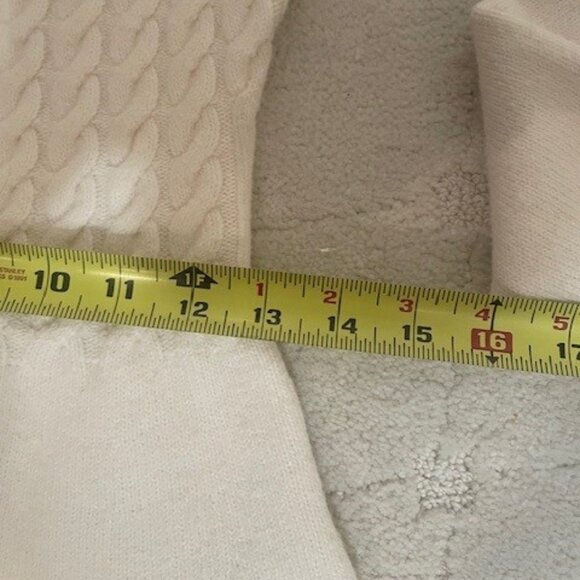 Ted Baker Cream Peplum Cable Knit Sweater – SZ 4 - Picture 9 of 15